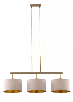 Lampa wisząca Sigma MARII 3 beżowo-złota 25 cm 41839