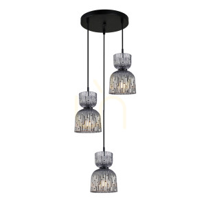Nowoczesna Lampa Wisząca Balme E27 3-punktowa