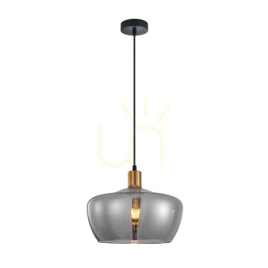 Złota Lampa Wisząca Parola E27