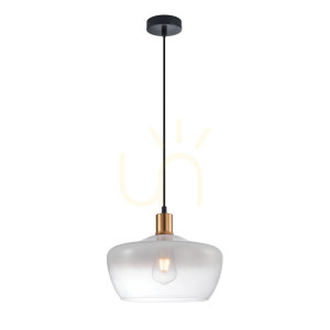 Złota Lampa Wisząca Parola E27