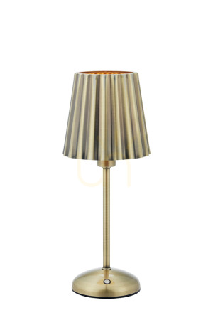 Lampa stołowa Markslojd Celia antyczny mosiądz 35 cm 109127