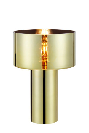 Lampa stołowa Markslojd Corin złota szkło 32 cm 109145
