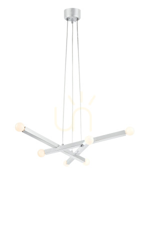 Lampa wisząca Markslojd Stack 6L chrom 80 cm 109156