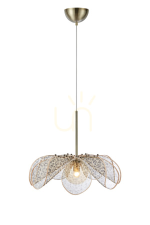 Lampa wisząca Markslojd Styrka 1xE27 beżowa 63 cm 109169