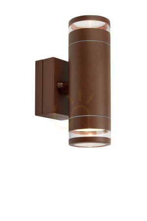 Kinkiet zewnętrzny Markslojd Luno LED 2x4.9W IP65 brązowy 109105