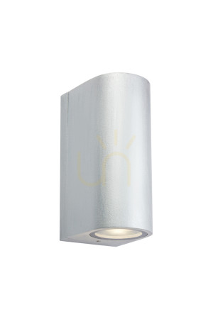Kinkiet zewnętrzny Markslojd ALOR LED 2x4.9W IP65 srebrny 109112