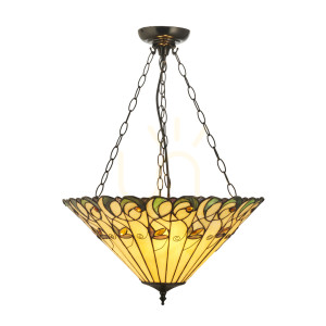 Lampa Wisząca Jamelia Tiffany Wielokolorowy 111881 Interiors