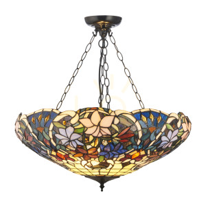Lampa Wisząca Sullivan Tiffany Wielokolorowy 111887 Interiors