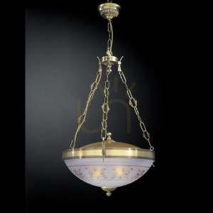 Mosiądz Lampa Wisząca 6012 E27 3-punktowa