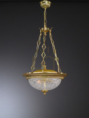 Złota Lampa Wisząca 6312 E27 3-punktowa