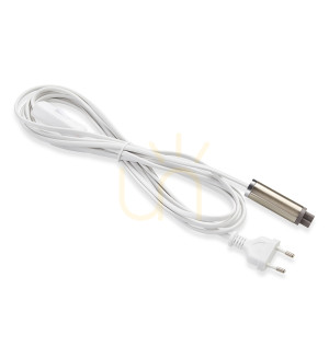 Markslojd Expand kabel z wtyczką i włącznikiem 3,5 m stal 107522