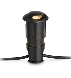 Lampa schodowa ogrodowa Markslojd Garden 24 107289 czarna 0,8W LED