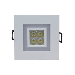 Fiale 4led 4x1w 30st 230v Square Z Ramką Ciepłobiałą Ww Oczka Ledowe