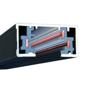 Szyna Szynoprzewód 1-fazowy 2m Czarny  Spectrum Sps 1F