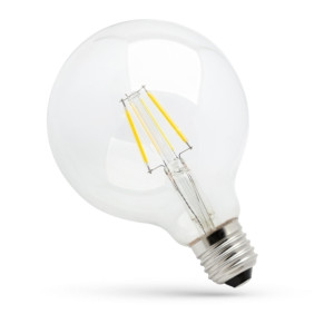 Led Glob G125 E-27 230v 8w Cog Ww Clear Spectrum