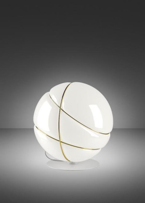 Lampa stołowa Fabbian Armilla F50 13W - biały oraz złoty - F50 B05 01