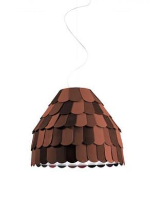 Lampa wisząca Fabbian Roofer F12 57cm - pomarańczowy - F12 A01 32