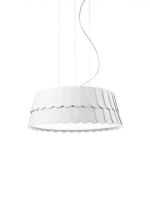 Lampa wisząca Fabbian Roofer F12 13W 59cm - Biały - F12 A05 01