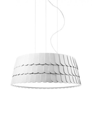 Lampa wisząca Fabbian Roofer F12 79cm - Biały - F12 A07 01