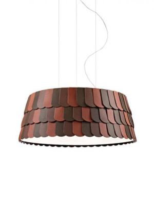 Lampa wisząca Fabbian Roofer F12 79cm - pomarańczowy - F12 A07 32