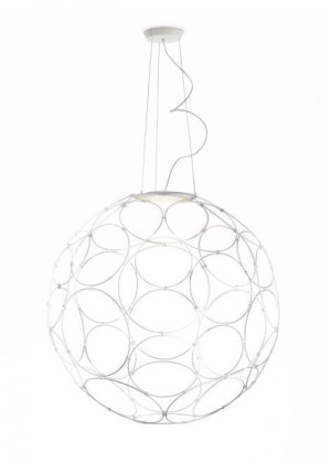 Lampa wisząca Fabbian Giro F30 85cm - Biały - F30 A03 01