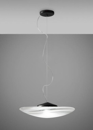 Lampa wisząca Fabbian Loop F35 17W Czarna podsufitka - F35 A01 00