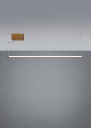 Lampa wisząca Fabbian Pivot F39 70W 3000K - Brąz - F39 A01 76