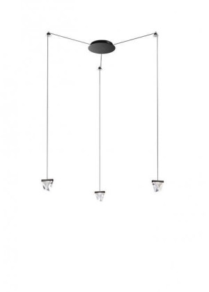 Lampa wisząca Fabbian Tripla F41 3W 3 - Antracyt - F41 G02 21