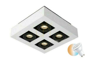 Downlight Lucide Xirax 4x GU10 LED biały 25 cm 09119/21/31