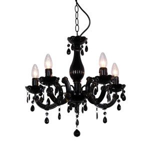 Lampa wisząca Zuma Line MAGNOLIA RLD94016-5B WISZĄCA CZARNA/BLACK
