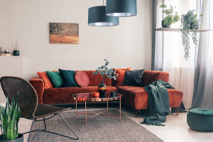 Leather - lampa wisząca, tkanina aksamitna, srebrny E27 60W