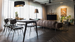 Lampa sufitowa wisząca Elegance 60W E27 czarny / etniczne wzory / złoty