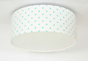 Plafon dla dzieci w gwiazdki Luminance E27 60W LED biały / niebieski