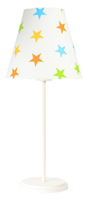 Lampa na biurko Ombrello 60W E27 50cm kolorowe gwiazdki