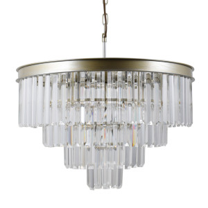 Złota Lampa Wisząca Verdes E14 8-punktowa