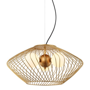 Złota Lampa Wisząca Zeno G9 3-punktowa
