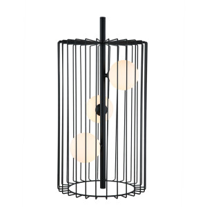 Czarna Lampka na biurko Hayden G9 3-punktowa
