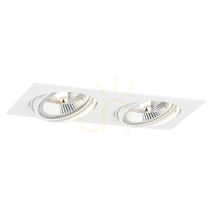 Spot încastrat Argon Olimp Plus 2xGU10 alb 1046 BZ