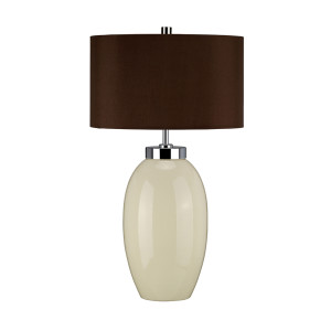 Lampă de masă mică Victor 1 Light - Crem Elstead