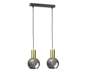 Lampa suspendata 2xE27 SUPRA BLACK / GOLD