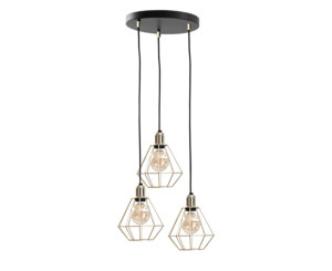 Lampa suspendata 3xE27 COMO GOLD