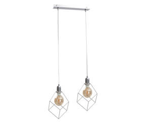 Lampa suspendata 2xE27 RUBEN SILVER