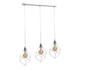 Lampa suspendata 3xE27 RUBEN SILVER