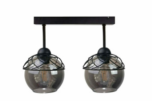 Plafoniera 2xE27 MERA BLACK