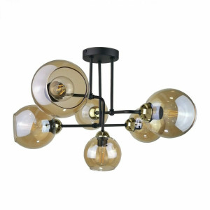 Plafoniera 6xE27 MONDE GOLD