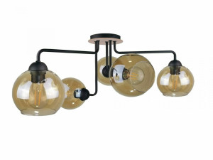 Plafoniera 5xE27 MONDE WOOD