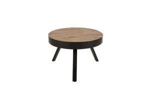 Masă de cafea rotundă din lemn - The Stylish by Lunares Design M, 58cm