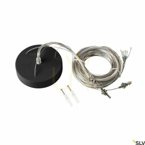 Kit suspensie SLV MEDO 5 m rotund negru 1001952