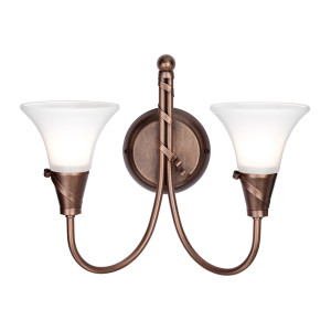 Emily 2 Light Wall Light - cupru Elstead