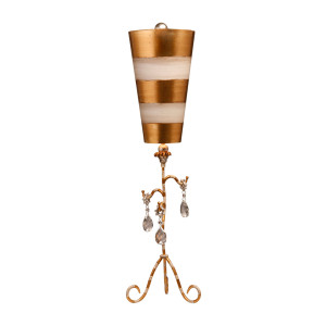 Lampă de masă Tivoli 1 Light - Patină aurie și crem Elstead